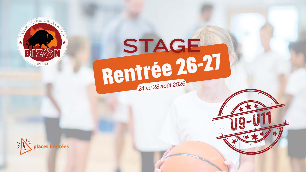 Stage Rentrée 26-27 Mini Basket