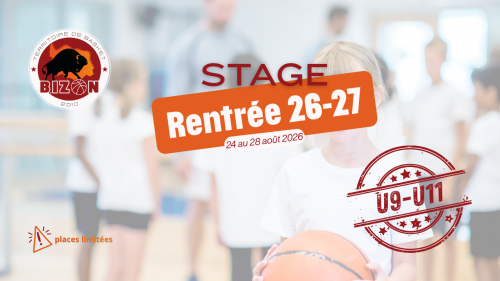 Stage Rentrée 26-27 Mini Basket
